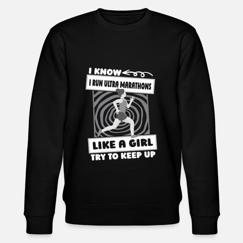Ultramarathon Mädchen - Stanley/Stella Unisex Bio-Sweatshirt CHANGER  - Schwarz