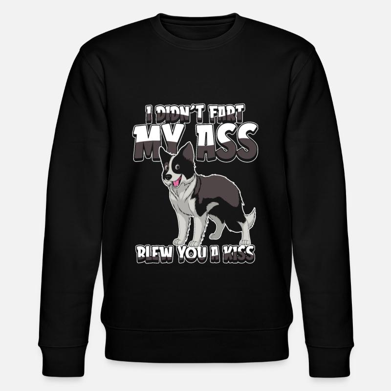 Border Collie Funny - Stanley/Stella CHANGER Unisex Organic Sweatshirt - black