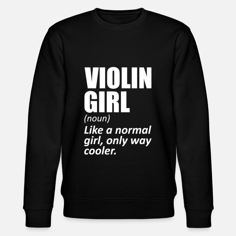 Violin Violin Funny - Stanley/Stella CHANGER Unisex Organic Sweatshirt - black