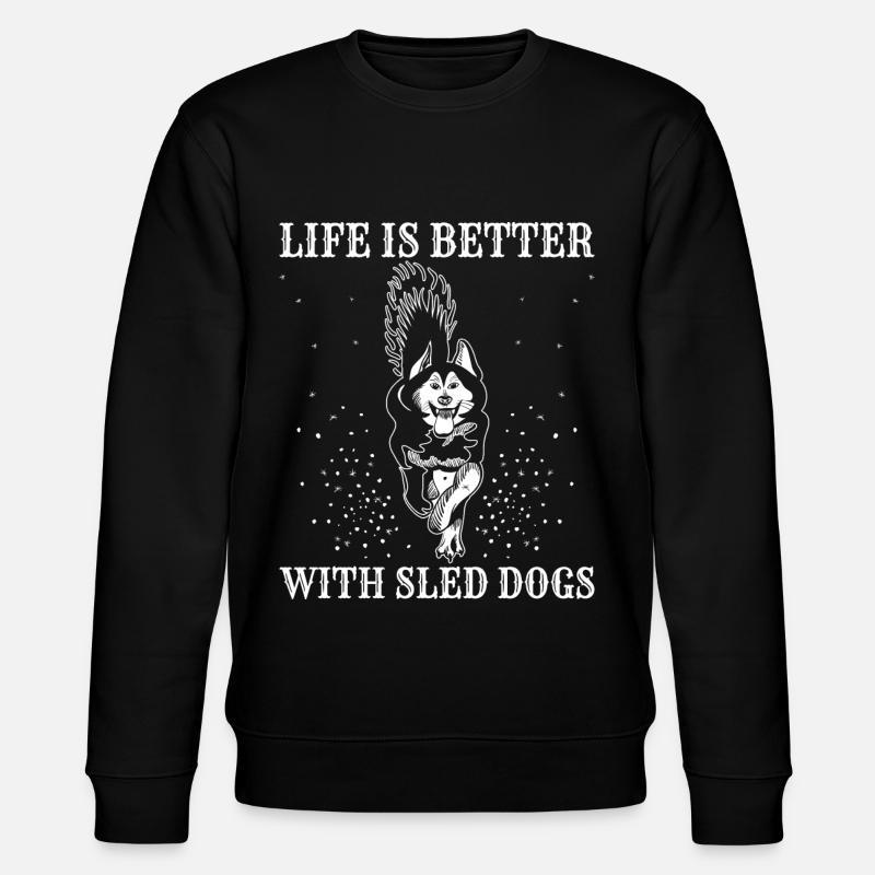Alaska Mushing Dog Mushers Huskies - Sweat bio CHANGER Stanley/Stella Unisexe - noir