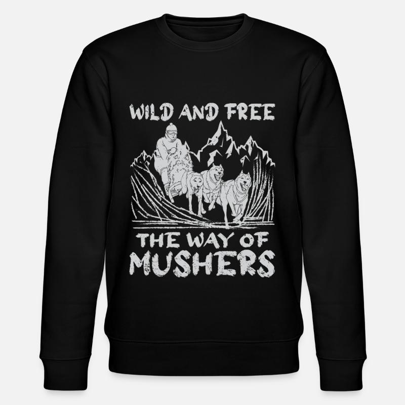 Alaska Mushing Dog Mushers Huskies - Sweat bio CHANGER Stanley/Stella Unisexe - noir