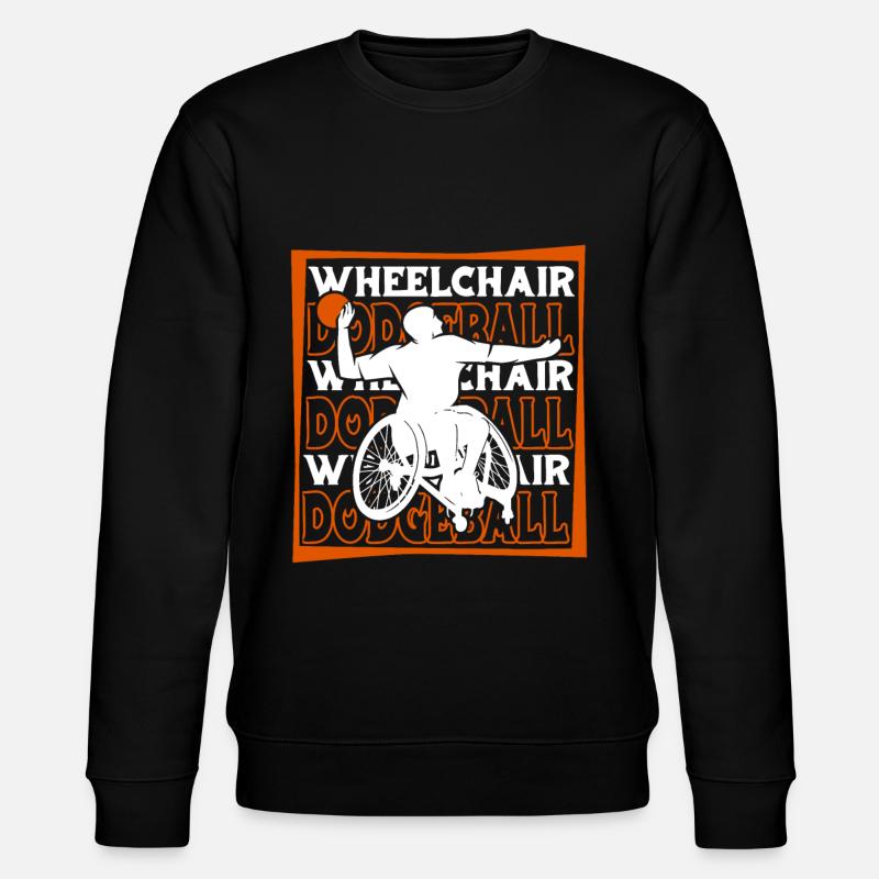 Fauteuil roulant de ballon chasseur - Sweat bio CHANGER Stanley/Stella Unisexe - noir