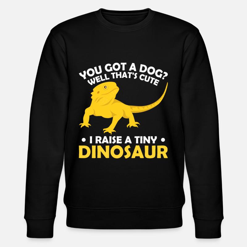 Bearded Dragon Lizard Bartgame Reptiles Gift - Stanley/Stella CHANGER Unisex Organic Sweatshirt - black