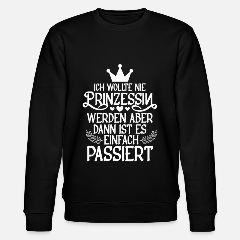 Prinzessin Krone - Stanley/Stella Unisex Bio-Sweatshirt CHANGER - Schwarz