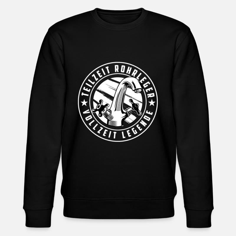 Pipeline Constructor Legend - Stanley/Stella CHANGER Unisex Organic Sweatshirt - black