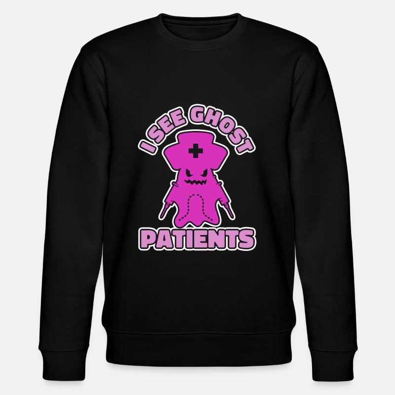 Krankenschwester Geist - Stanley/Stella Unisex Bio-Sweatshirt CHANGER  - Schwarz