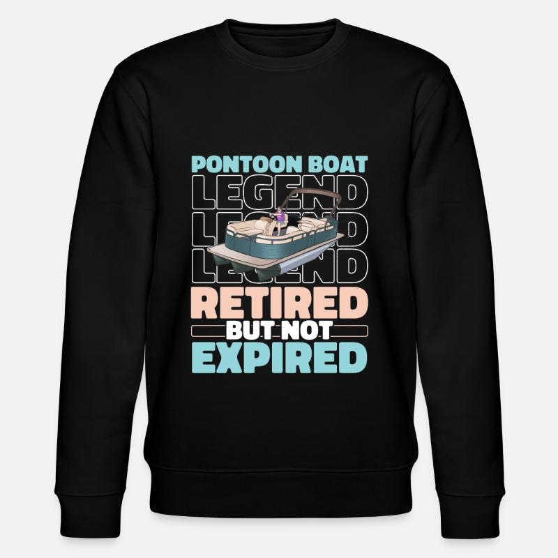 Pontonboot Im Ruhestand - Stanley/Stella Unisex Bio-Sweatshirt CHANGER  - Schwarz