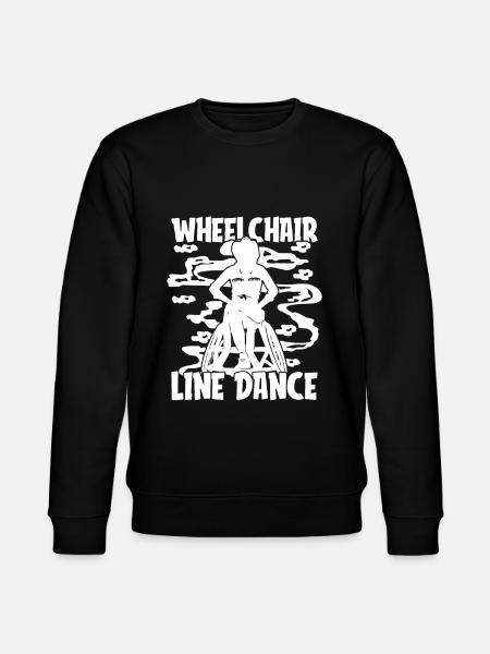 Line Dance Wheelchair - Stanley/Stella CHANGER Unisex Organic Sweatshirt - black