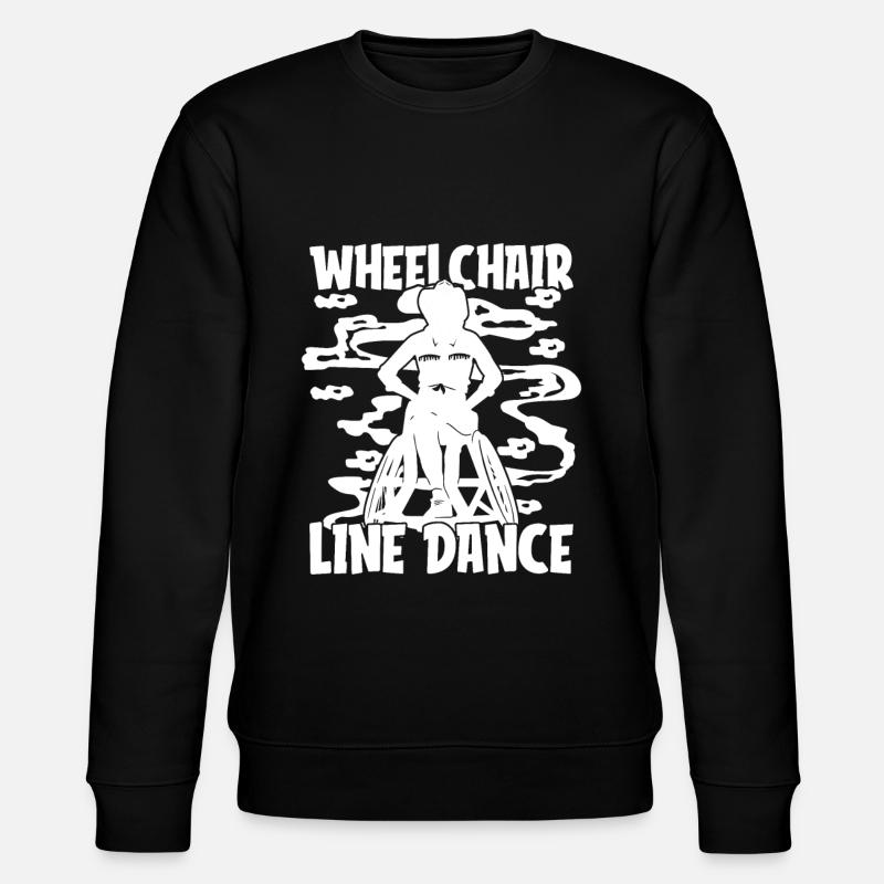 Line Dance Rollstuhl - Stanley/Stella Unisex Bio-Sweatshirt CHANGER  - Schwarz