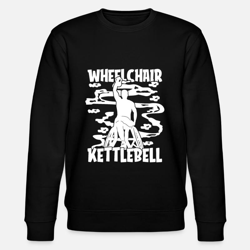 Kettlebell Rollstuhl - Stanley/Stella Unisex Bio-Sweatshirt CHANGER - Schwarz