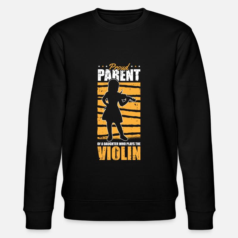 Violine Geige Elternteil - Stanley/Stella Unisex Bio-Sweatshirt CHANGER - Schwarz