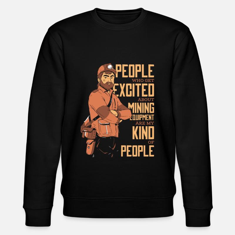 Engineer Lustig Mining Engineer - Stanley/Stella CHANGER Unisex Organic Sweatshirt - black
