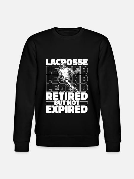 Retired Lacrosse - Stanley/Stella CHANGER Unisex Organic Sweatshirt - black