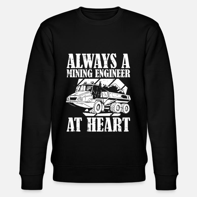 engineer truck mining engineer - Stanley/Stella CHANGER Unisex Organic Sweatshirt - black
