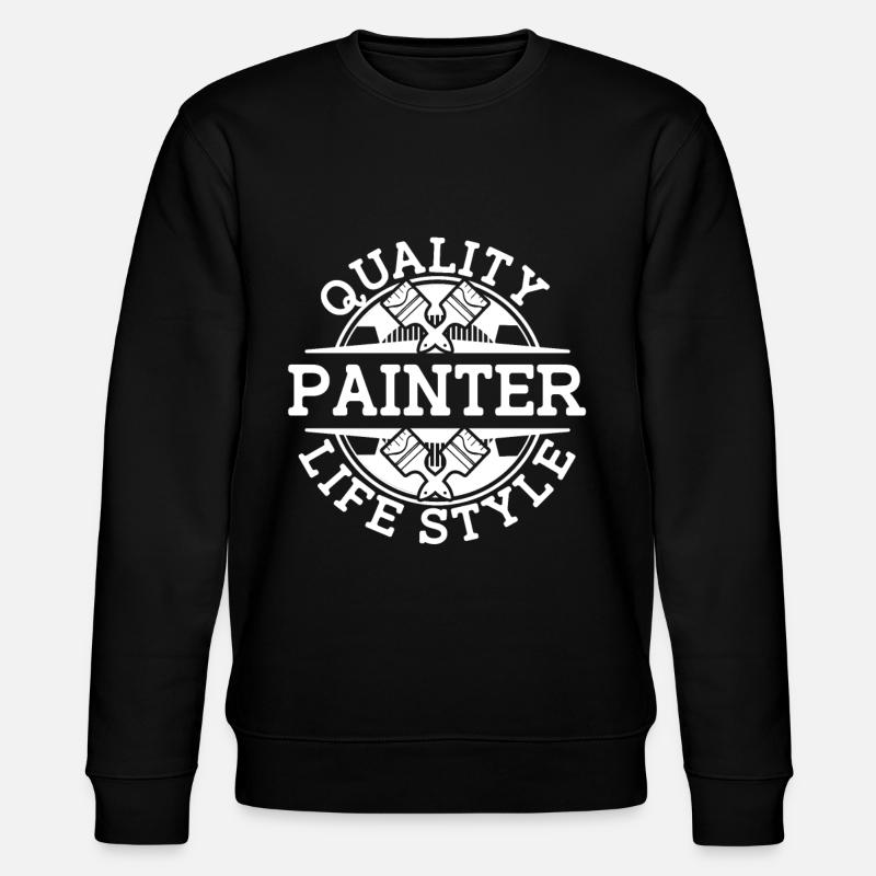 Pinceau de peintre vernisseur - Sweat bio CHANGER Stanley/Stella Unisexe - noir