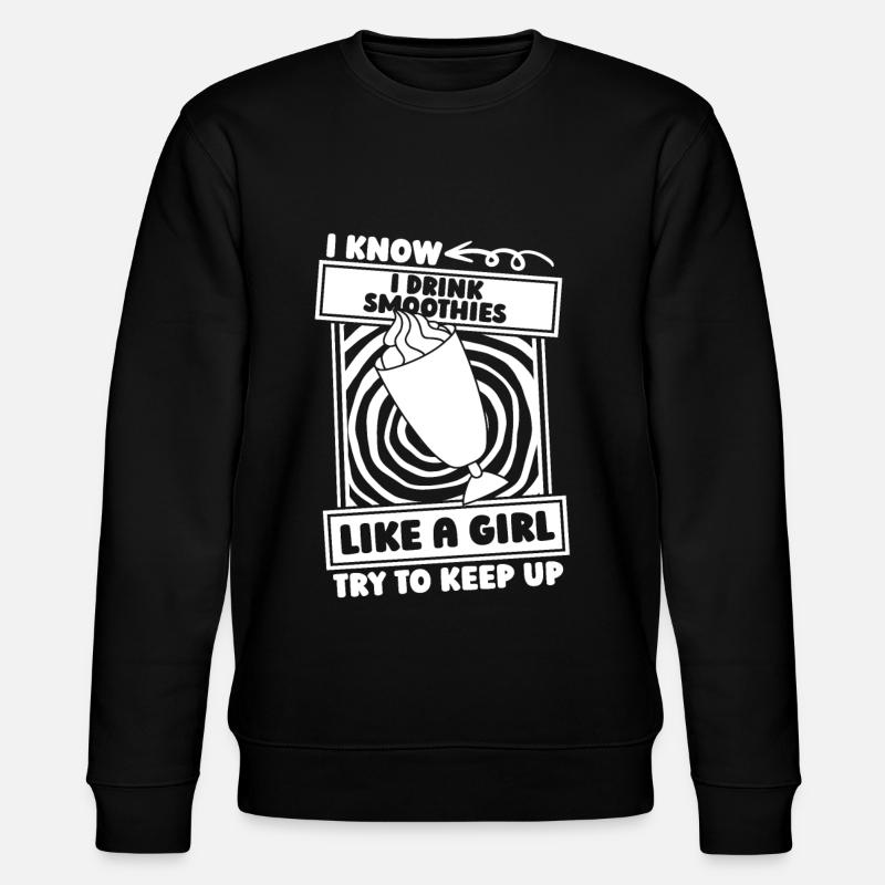 Smoothie Mädchen - Stanley/Stella Unisex Bio-Sweatshirt CHANGER  - Schwarz