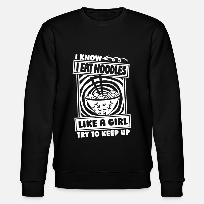 Noodles Mädchen - Stanley/Stella Unisex Bio-Sweatshirt CHANGER  - Schwarz