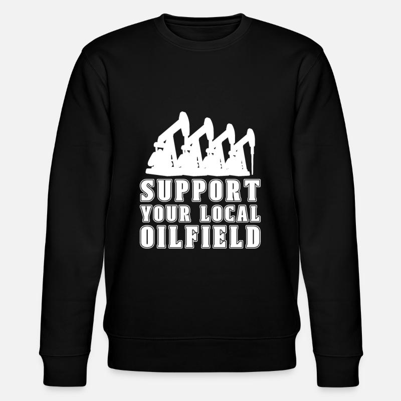 Ölfeld Bohrinsel Anlage - Stanley/Stella Unisex Bio-Sweatshirt CHANGER - Schwarz