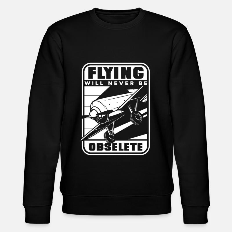 Humour mécanicien d’avion - Sweat bio CHANGER Stanley/Stella Unisexe - noir