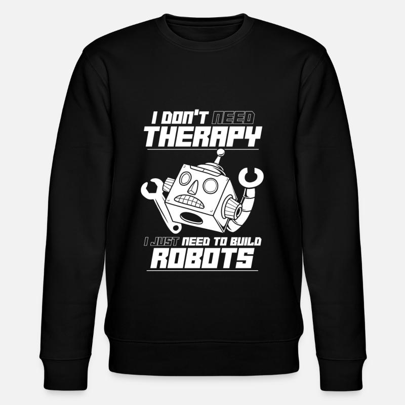 Robotics Ai Robot Funny - Stanley/Stella CHANGER Unisex Organic Sweatshirt - black