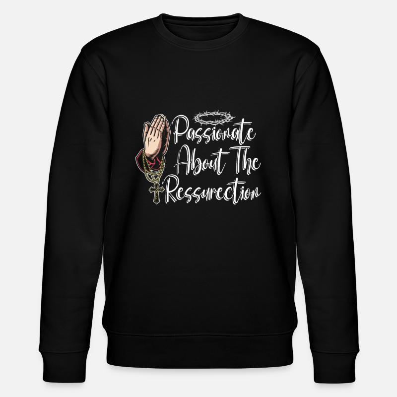 Christ Christianity Resurrection - Stanley/Stella CHANGER Unisex Organic Sweatshirt - black