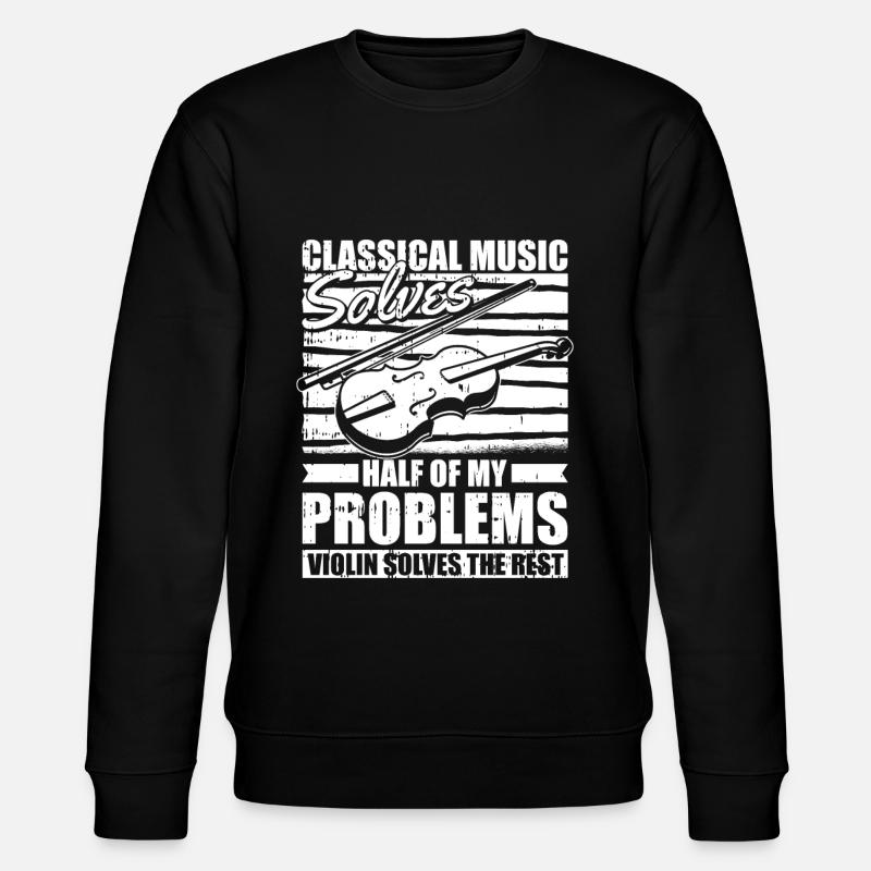 Violon Violon Drôle - Sweat bio CHANGER Stanley/Stella Unisexe - noir