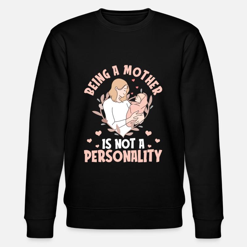 Mom Mutter Herzen - Stanley/Stella Unisex Bio-Sweatshirt CHANGER  - Schwarz