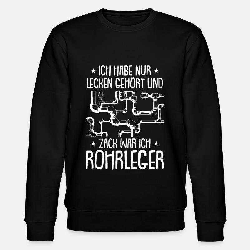 Rohrleitungsbauer Komisch - Stanley/Stella Unisex Bio-Sweatshirt CHANGER - Schwarz