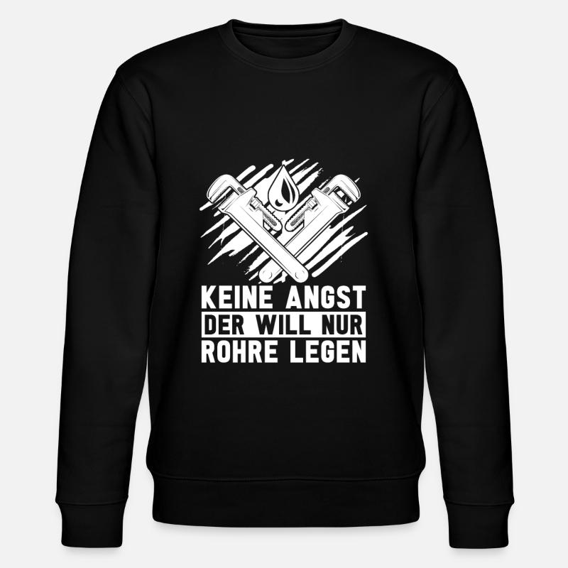 Rohrleitungsbauer Witzig - Stanley/Stella Unisex Bio-Sweatshirt CHANGER  - Schwarz
