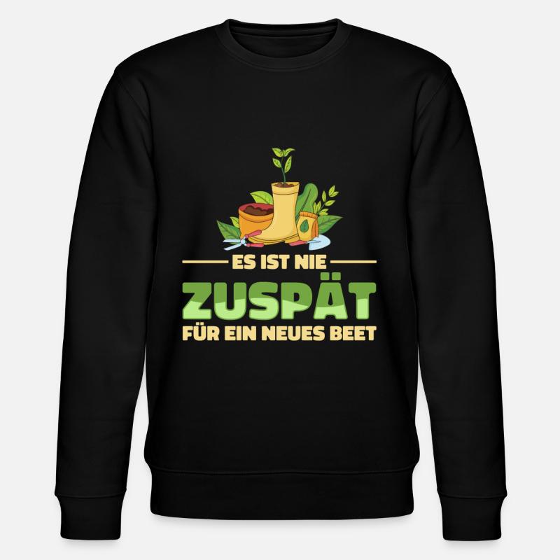 Hobbygärtner Garten Witzig - Stanley/Stella Unisex Bio-Sweatshirt CHANGER  - Schwarz