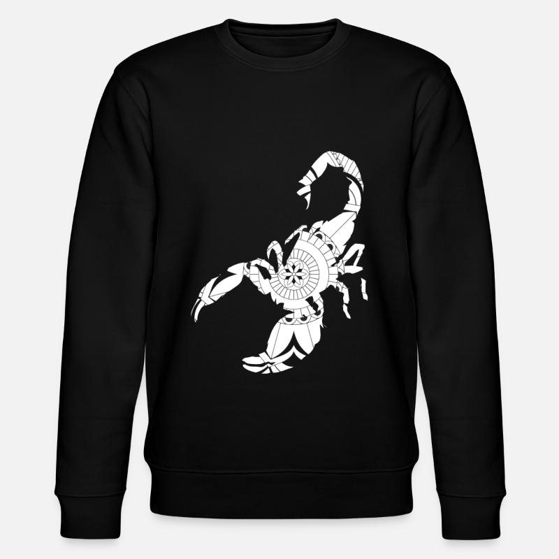 Sternzeichen Krebs Symbol - Stanley/Stella Unisex Bio-Sweatshirt CHANGER - Schwarz