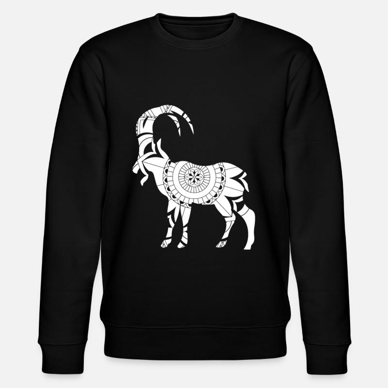 Sternzeichen Steinbock Symbol - Stanley/Stella Unisex Bio-Sweatshirt CHANGER - Schwarz