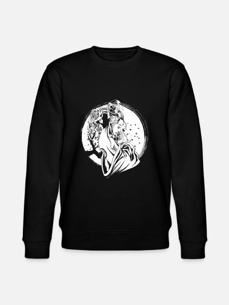 Geisha Flowers - Stanley/Stella CHANGER Unisex Organic Sweatshirt - black
