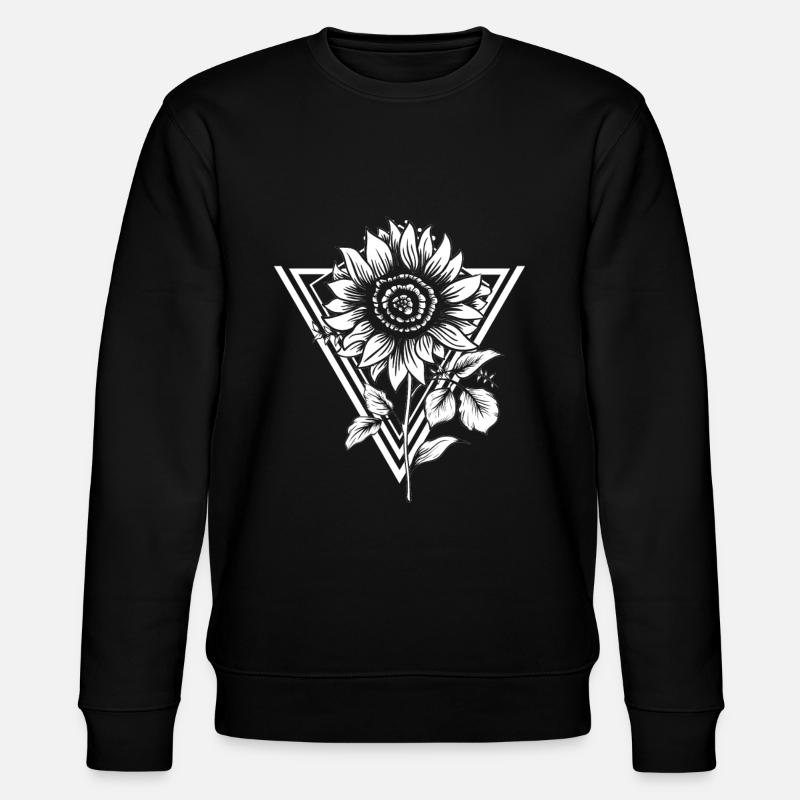Sonnenblume - Stanley/Stella Unisex Bio-Sweatshirt CHANGER  - Schwarz