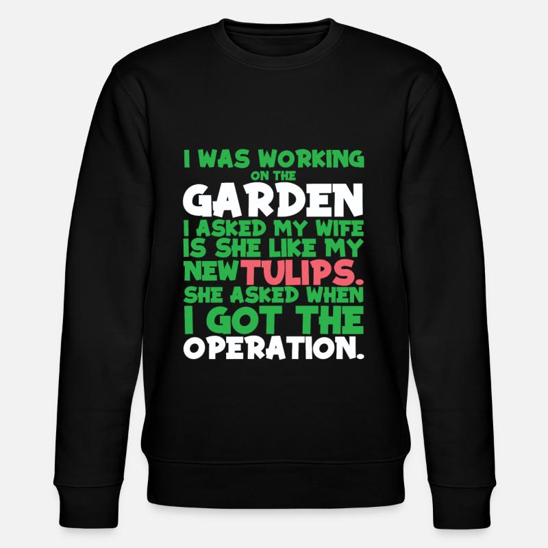Tulipes Drôles de tulipes - Sweat bio CHANGER Stanley/Stella Unisexe - noir