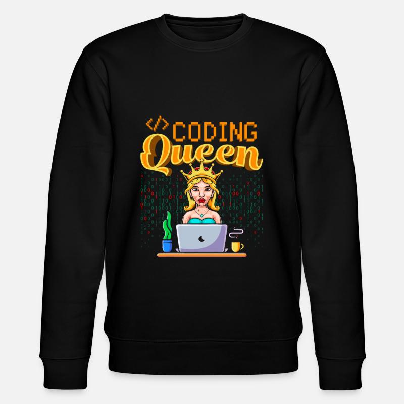 Développeur Coder Programmeur Queen - Sweat bio CHANGER Stanley/Stella Unisexe - noir