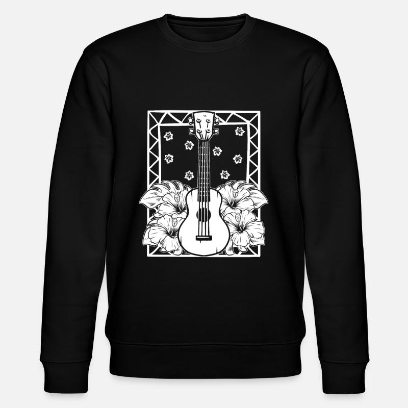 Fleurs de ukulélé - Sweat bio CHANGER Stanley/Stella Unisexe - noir