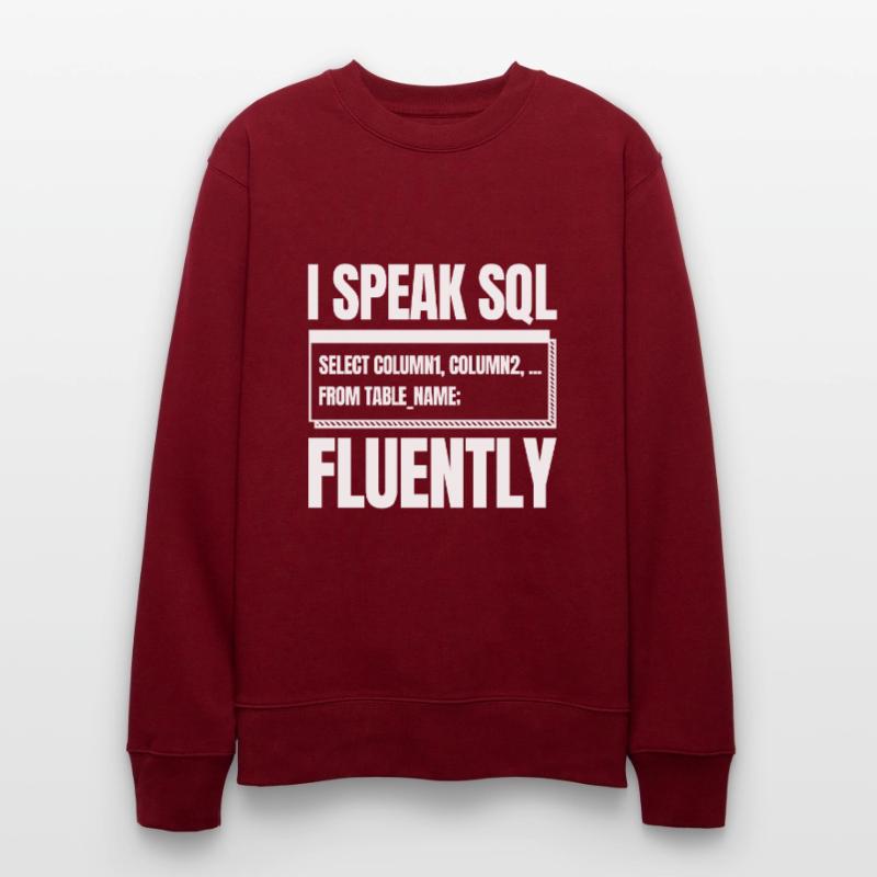 Developer Coder Programmer Sql Stanley/Stella CHANGER Unisex Organic Sweatshirt