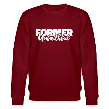 Christ Christentum - Stanley/Stella Unisex Bio-Sweatshirt CHANGER  - Burgunderrot - Vorne - Nik (191cm) & Marisol (170cm)