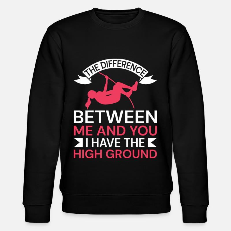 Stabhochsprung Stabspringer Leichtathletik - Stanley/Stella Unisex Bio-Sweatshirt CHANGER  - Schwarz