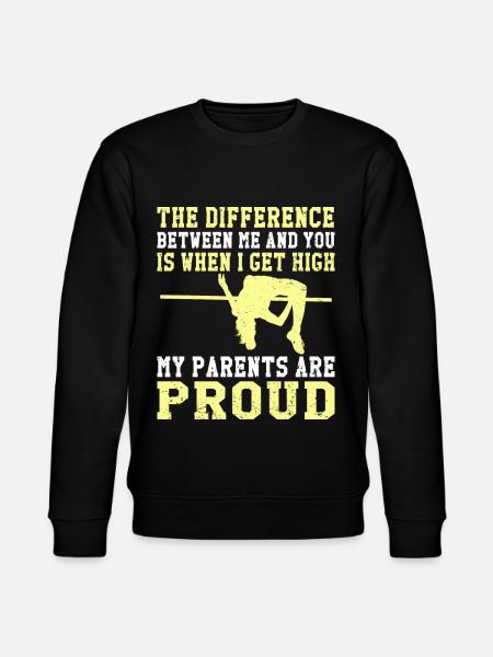 Stabhochsprung Stabspringer Leichtathletik - Stanley/Stella Unisex Bio-Sweatshirt CHANGER  - Schwarz