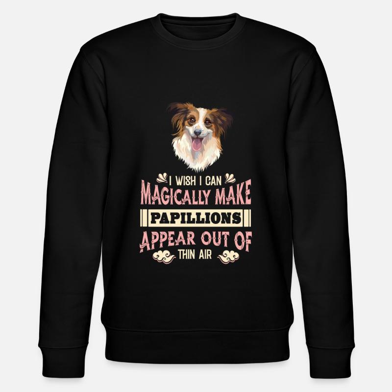 Papillon Funny - Stanley/Stella CHANGER Unisex Organic Sweatshirt - black