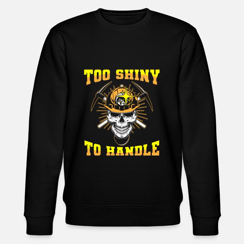 Engineer Skull Mining Engineer - Stanley/Stella CHANGER Unisex Organic Sweatshirt - black