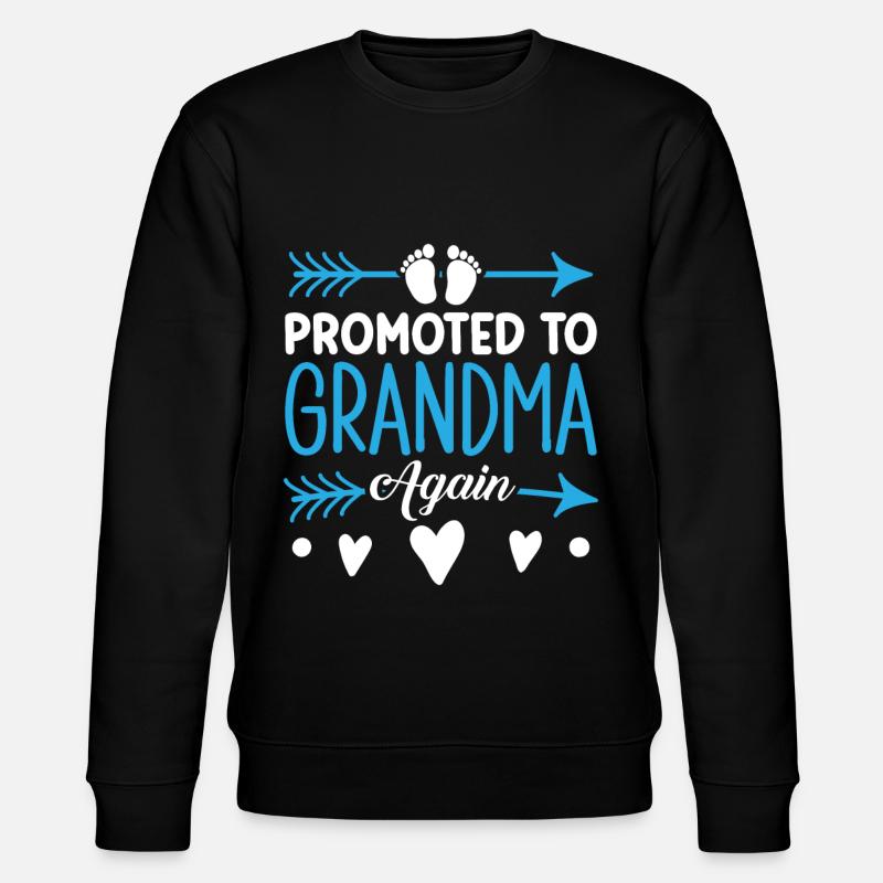 Mamie 2023 Annonce Grossesse Grand-mère - Sweat bio CHANGER Stanley/Stella Unisexe - noir