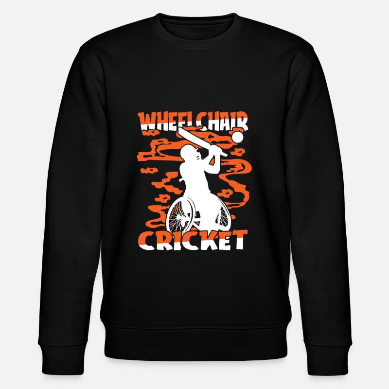 Fauteuil roulant de cricket - Sweat bio CHANGER Stanley/Stella Unisexe - noir