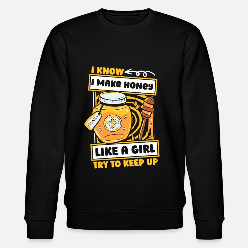 Beekeeper Beekeeper Funny - Stanley/Stella CHANGER Unisex Organic Sweatshirt - black