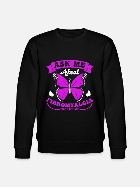 Fibromyalgia rheumatism butterfly - Stanley/Stella CHANGER Unisex Organic Sweatshirt - black