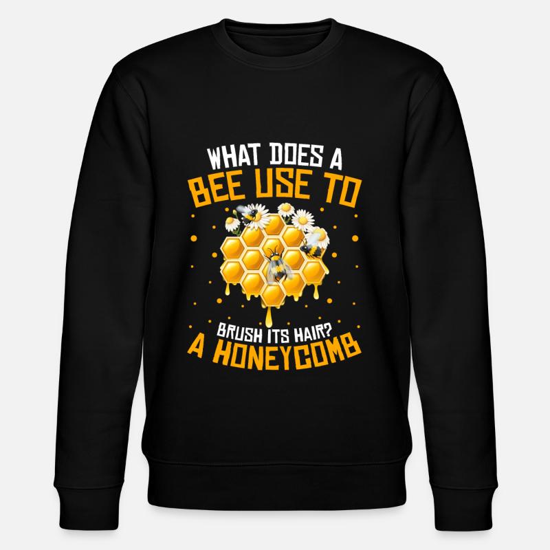 Beekeeper Beekeeper Funny - Stanley/Stella CHANGER Unisex Organic Sweatshirt - black
