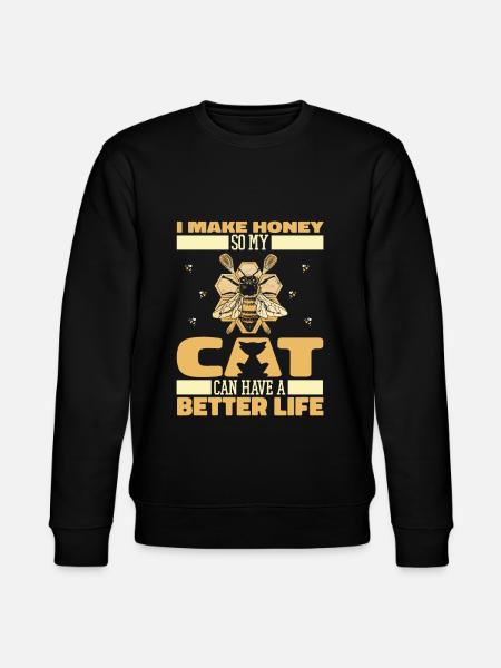 Apiculteur Apiculteur Chat - Sweat bio CHANGER Stanley/Stella Unisexe - noir