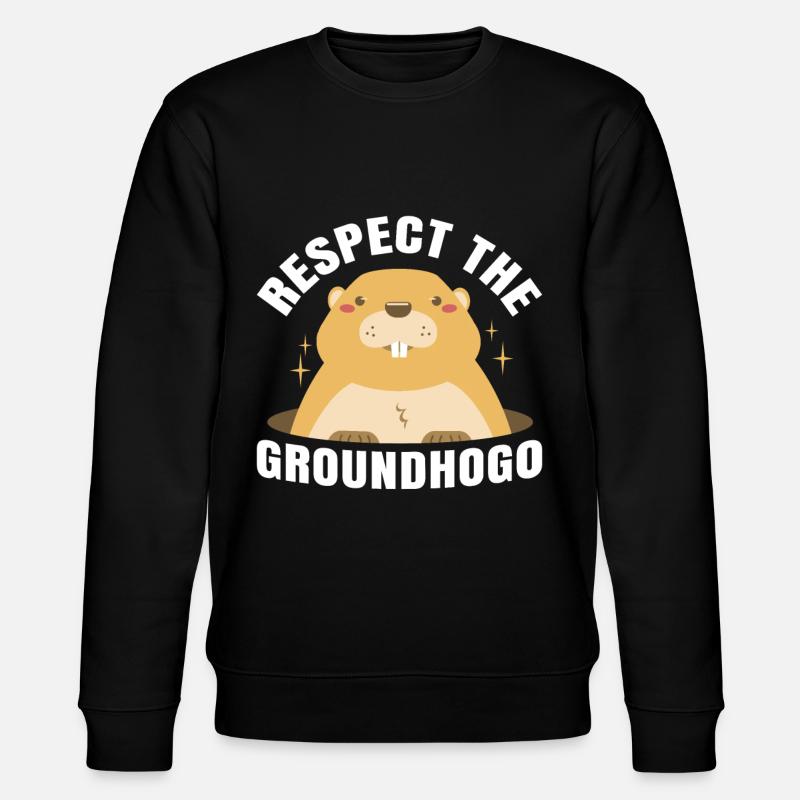 Marmotte rétro Respectez la marmotte - Sweat bio CHANGER Stanley/Stella Unisexe - noir